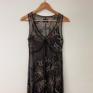 Sheer Embroidered Biya Dress